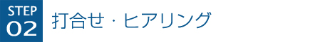 打合せ・ヒアリング